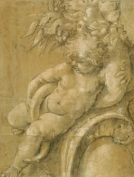 Putto con una cornucopia